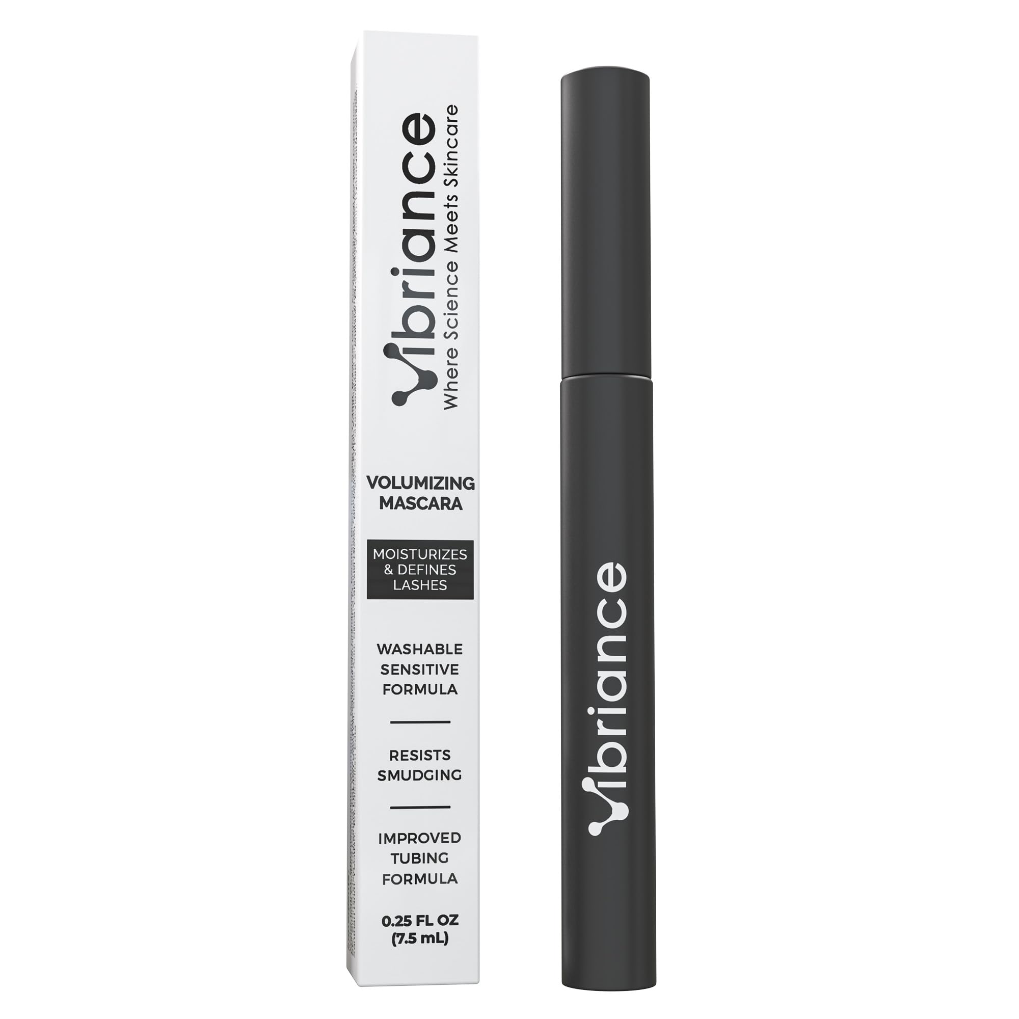 Vibriance Volumizing Tubing Mascara brush closeup for precise definition and lift