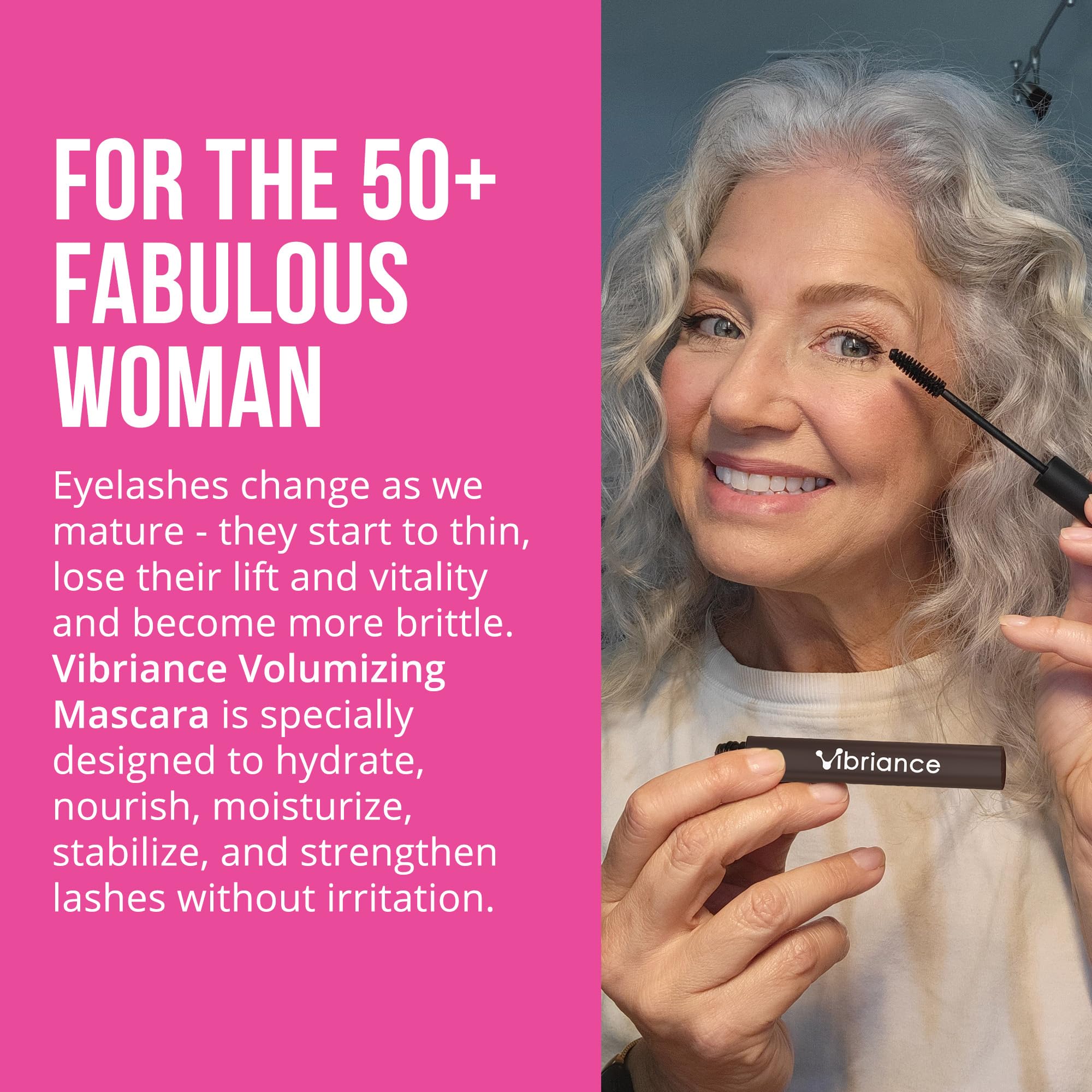Vibriance Volumizing Tubing Mascara hypoallergenic packaging emphasizes clean beauty