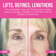 Vibriance Volumizing Tubing Mascara nourishing ingredients image highlights jojoba and beeswax