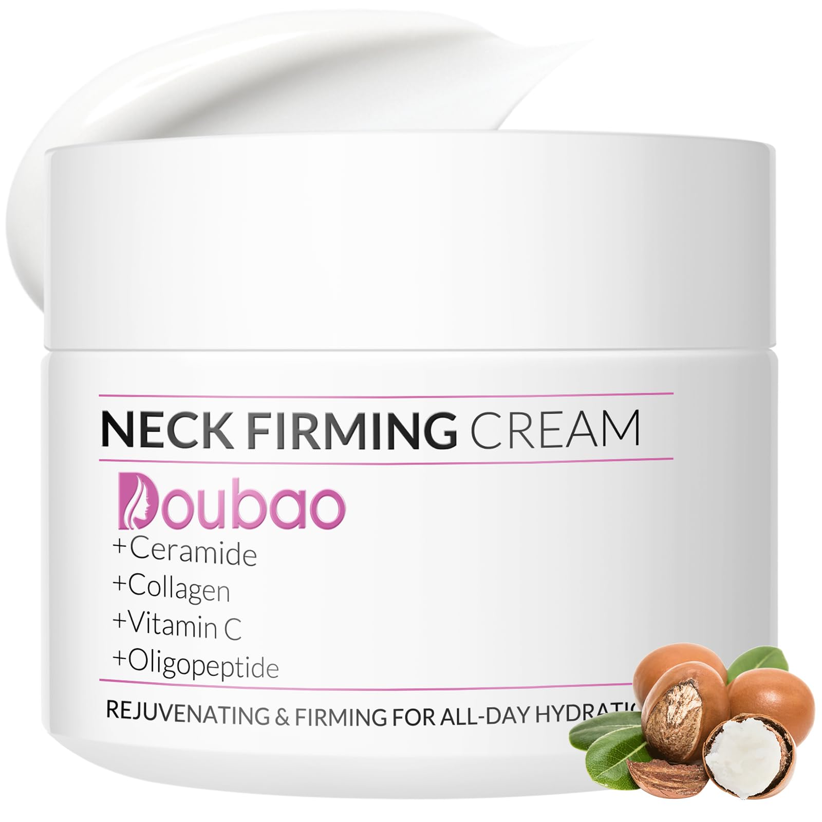 VicGFHS neck firming cream jar closeup highlighting hydration for neck and décolleté