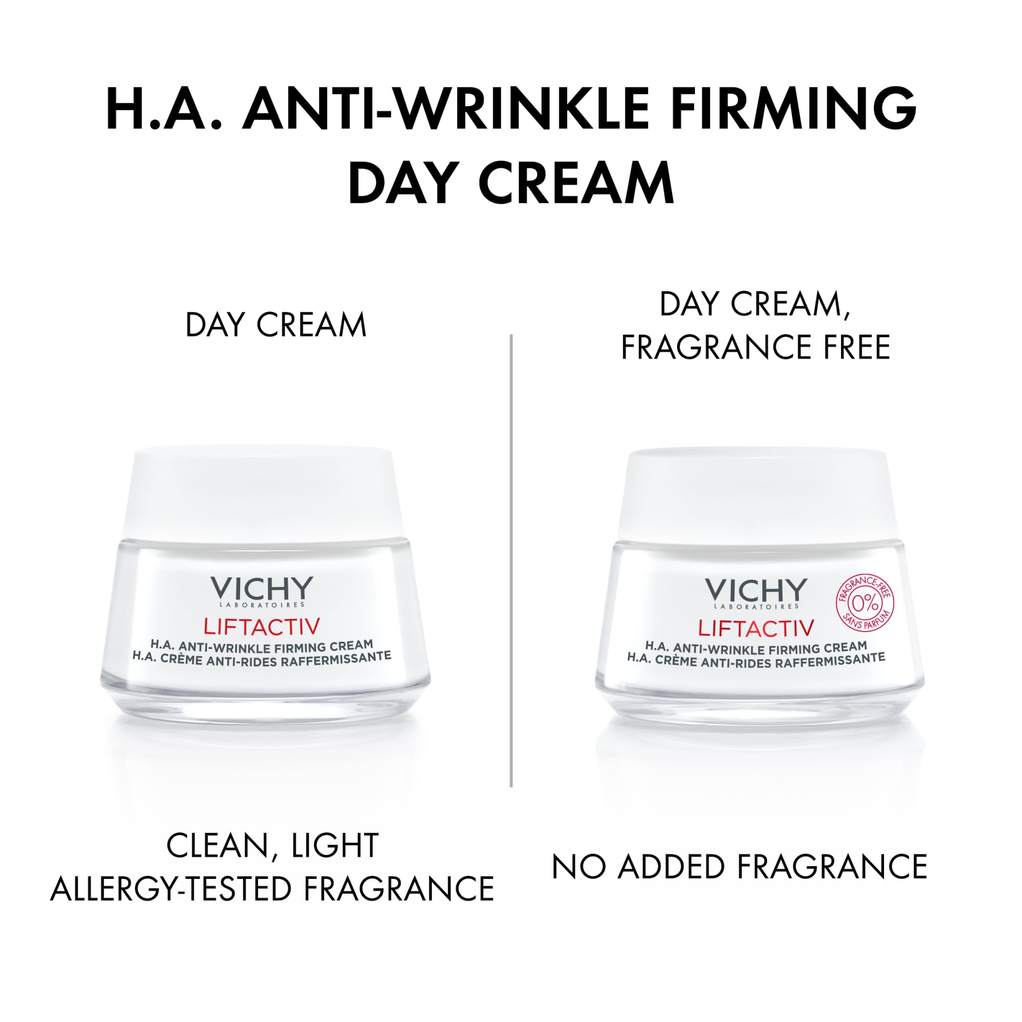 VICHY cream texture close-up illustrating lightweight, hydrating finish
