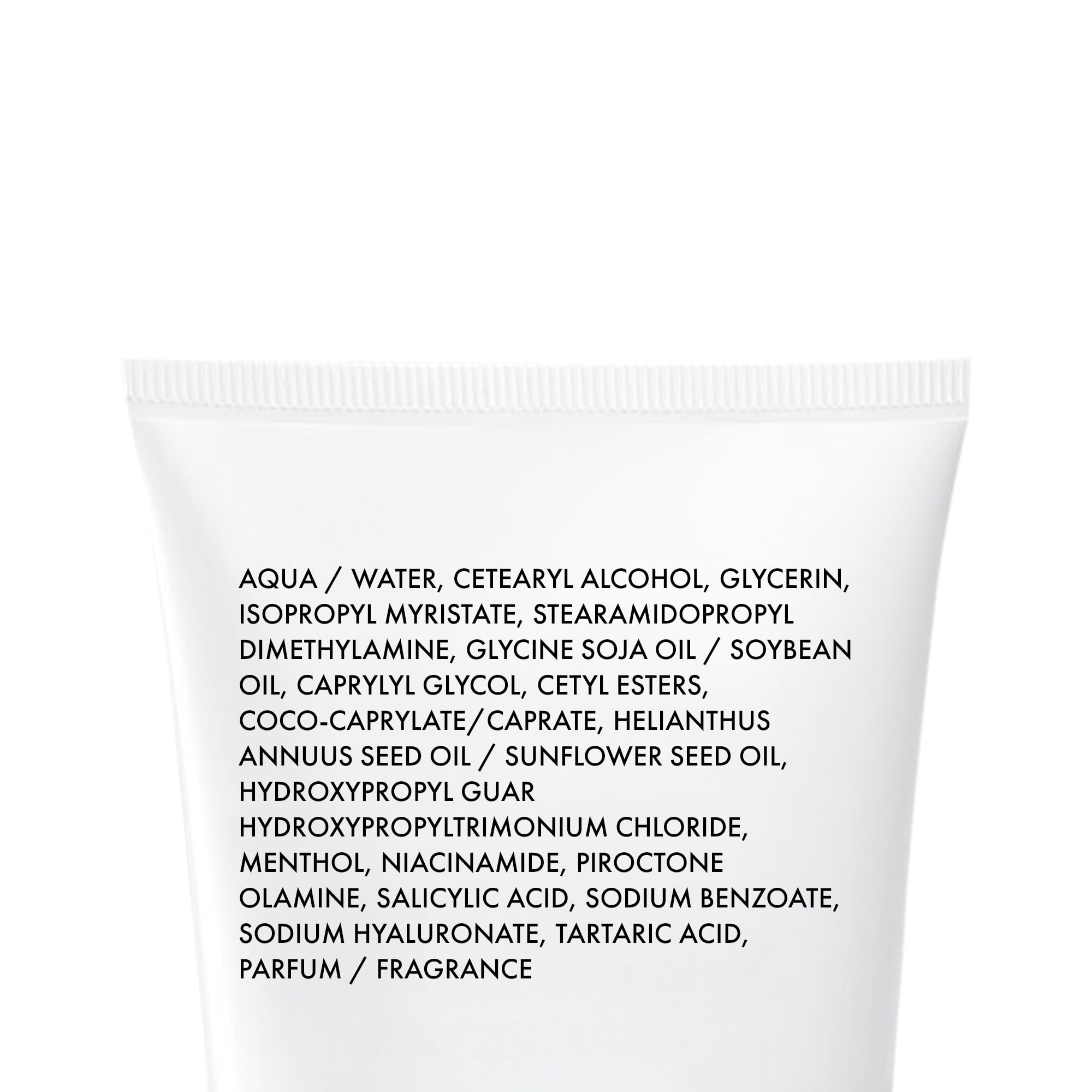 VICHY Dercos size comparison bottle showing 6.7 fl oz for travel and shelf-scale