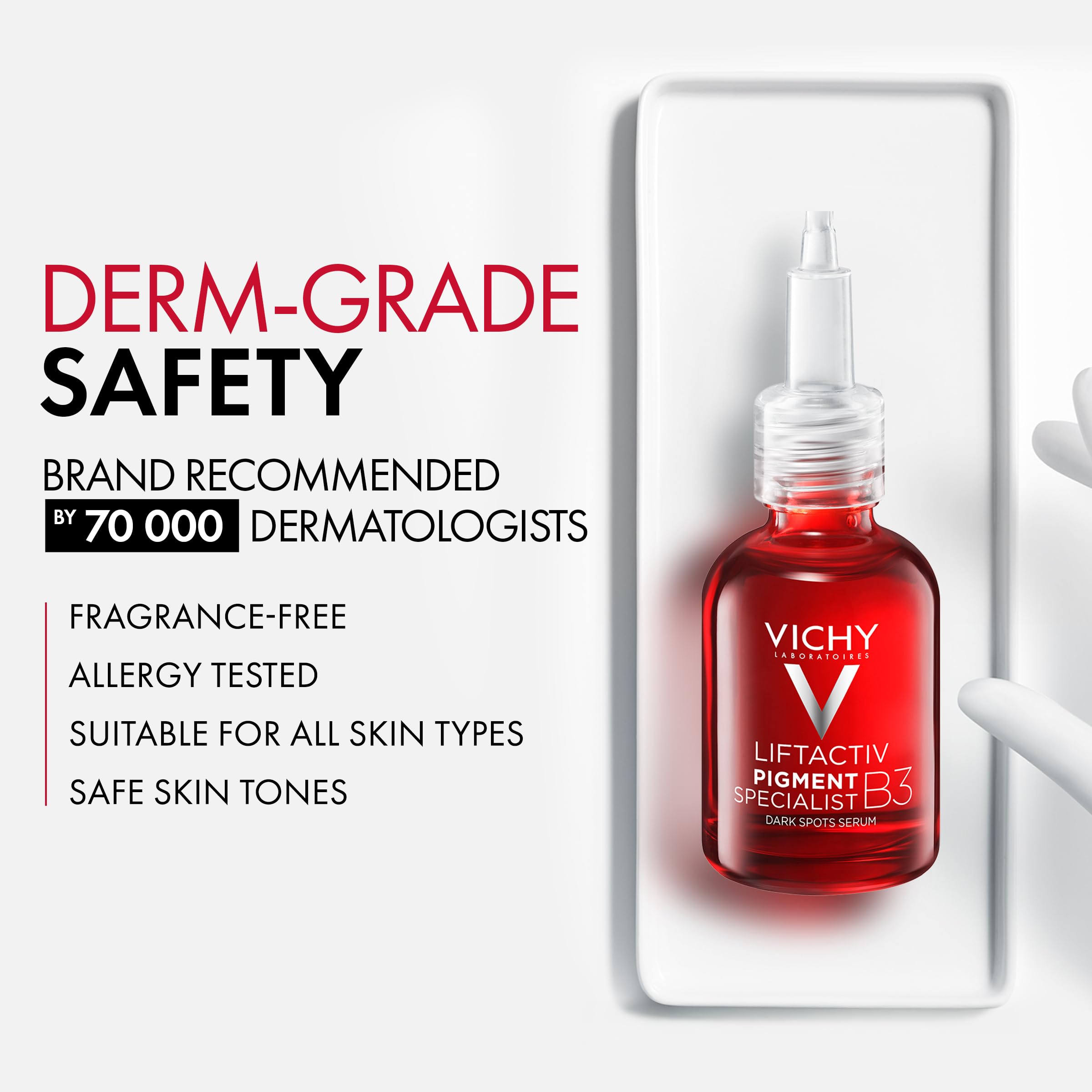VICHY gel texture close-up showing smooth, hydrating finish