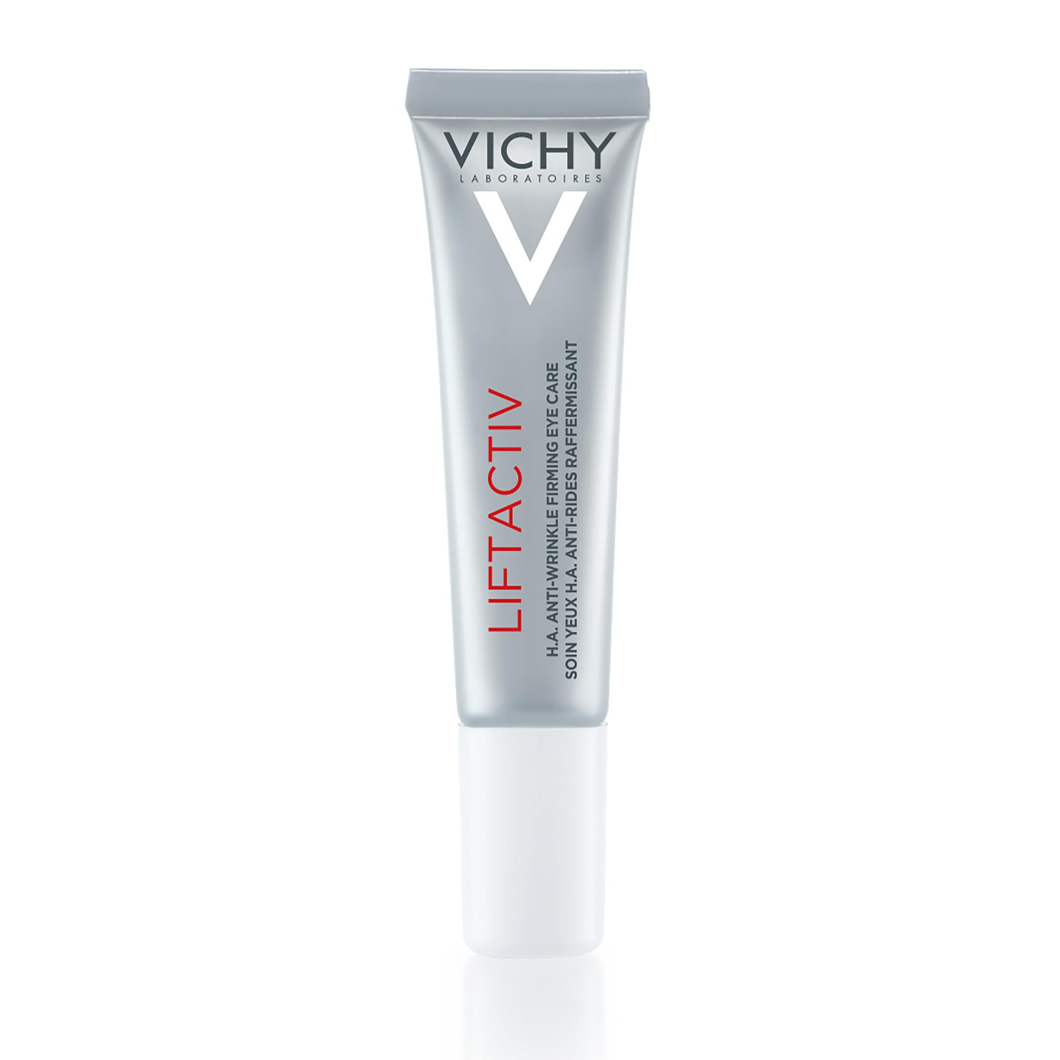 VICHY front packaging showing product and benefits for firmer eyes