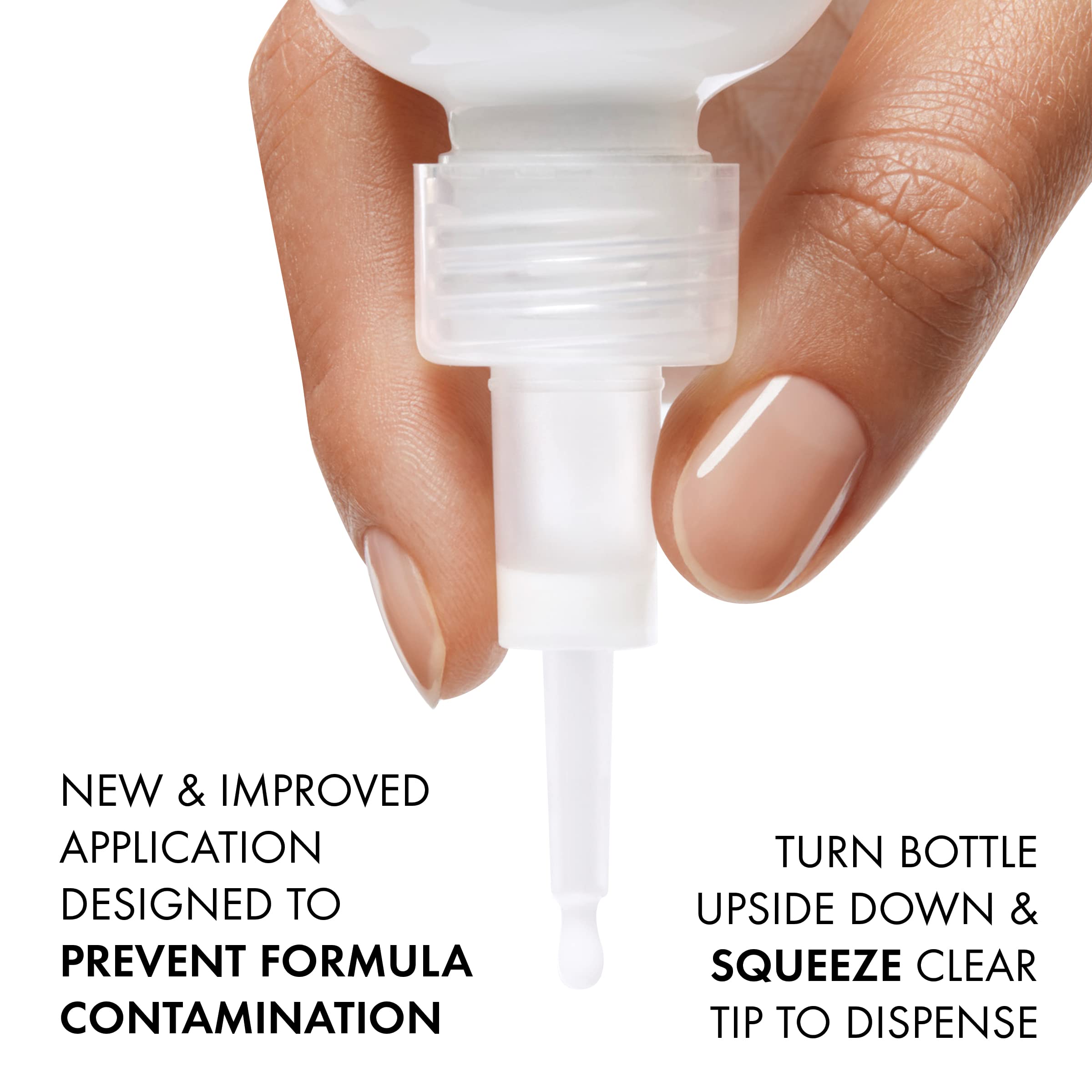 Vichy nighttime application by sink demonstrating easy routine benefit