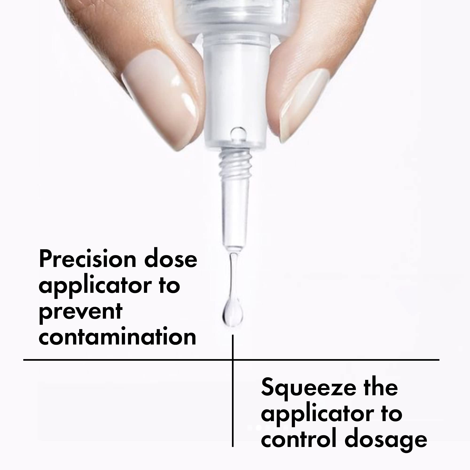 VICHY bottle in hand showing compact size and travel-friendly benefit