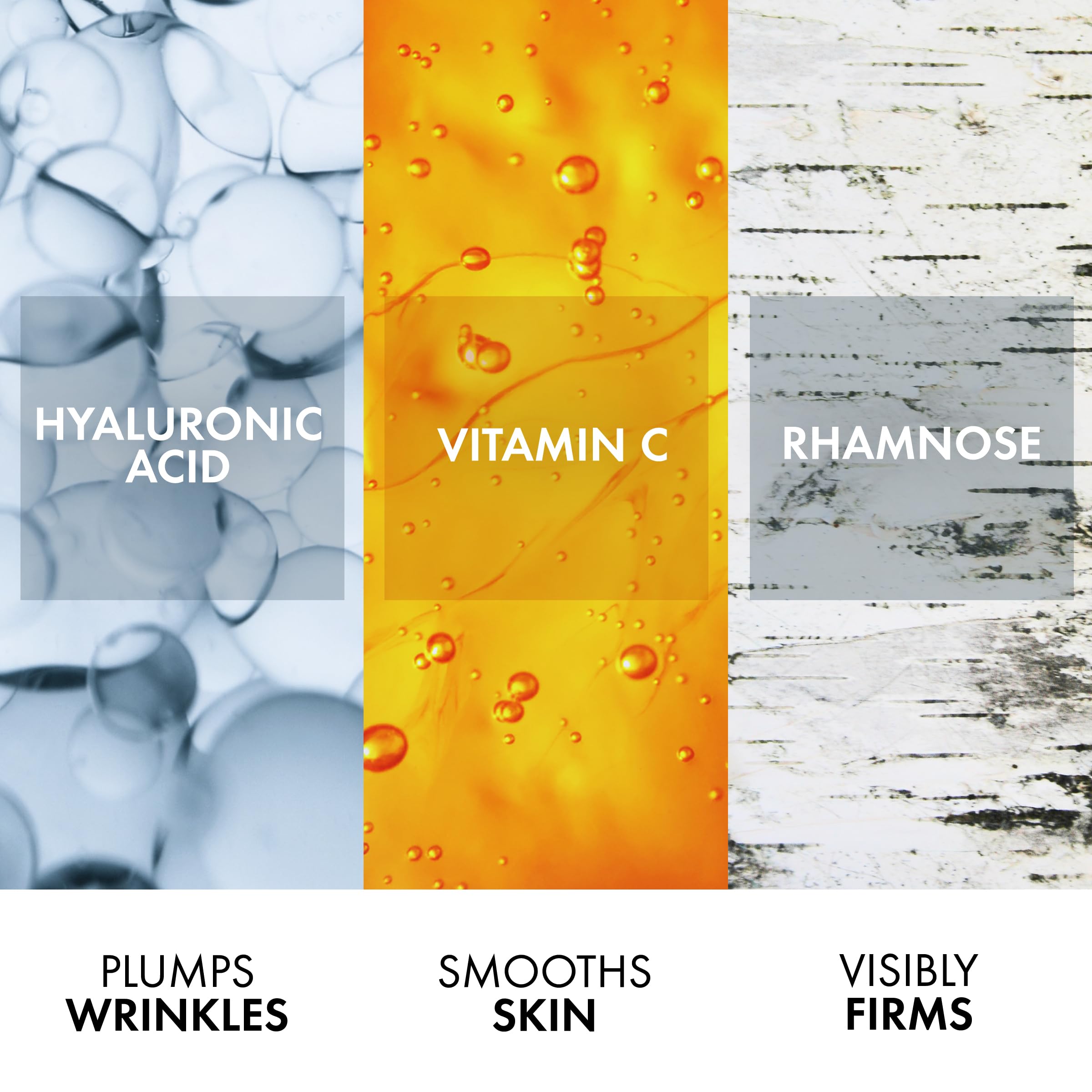 VICHY box and ingredients label visible highlighting formulation transparency benefit