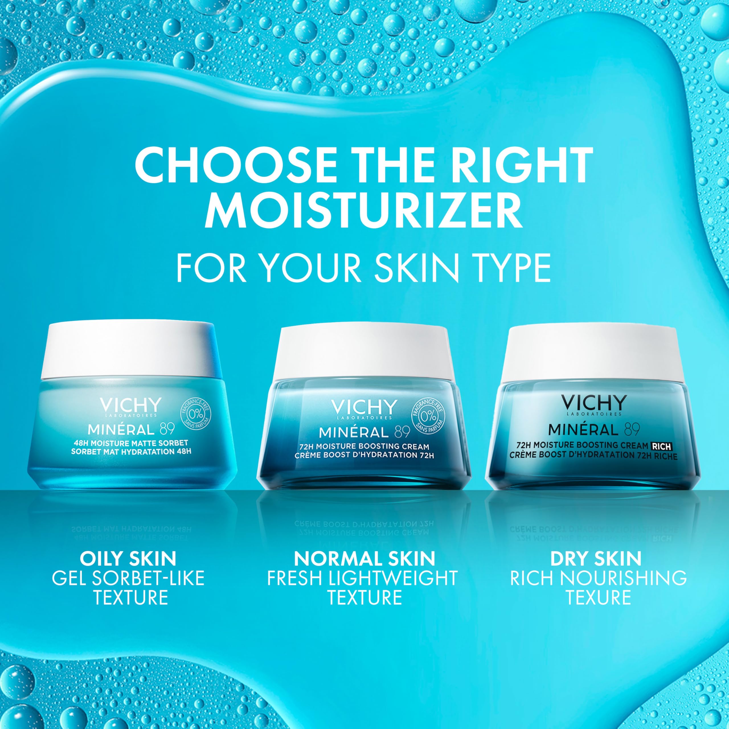 VICHY product on bathroom counter in lifestyle setting promoting daily skincare routine benefit