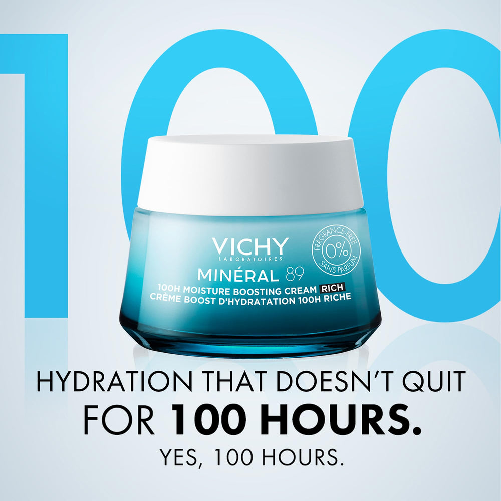 VICHY close-up of cream texture illustrating rich moisturizing feel
