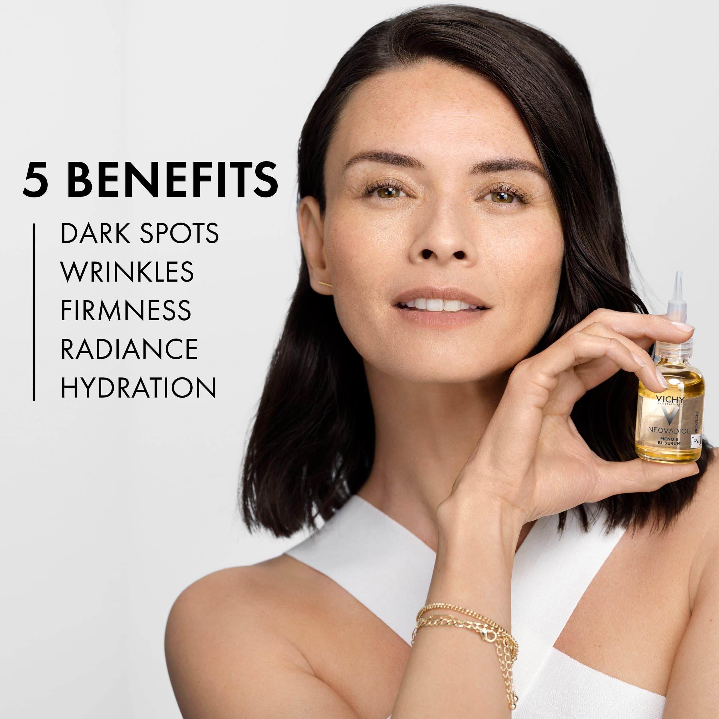 Vichy Neovadiol serum texture close-up illustrating lightweight absorption