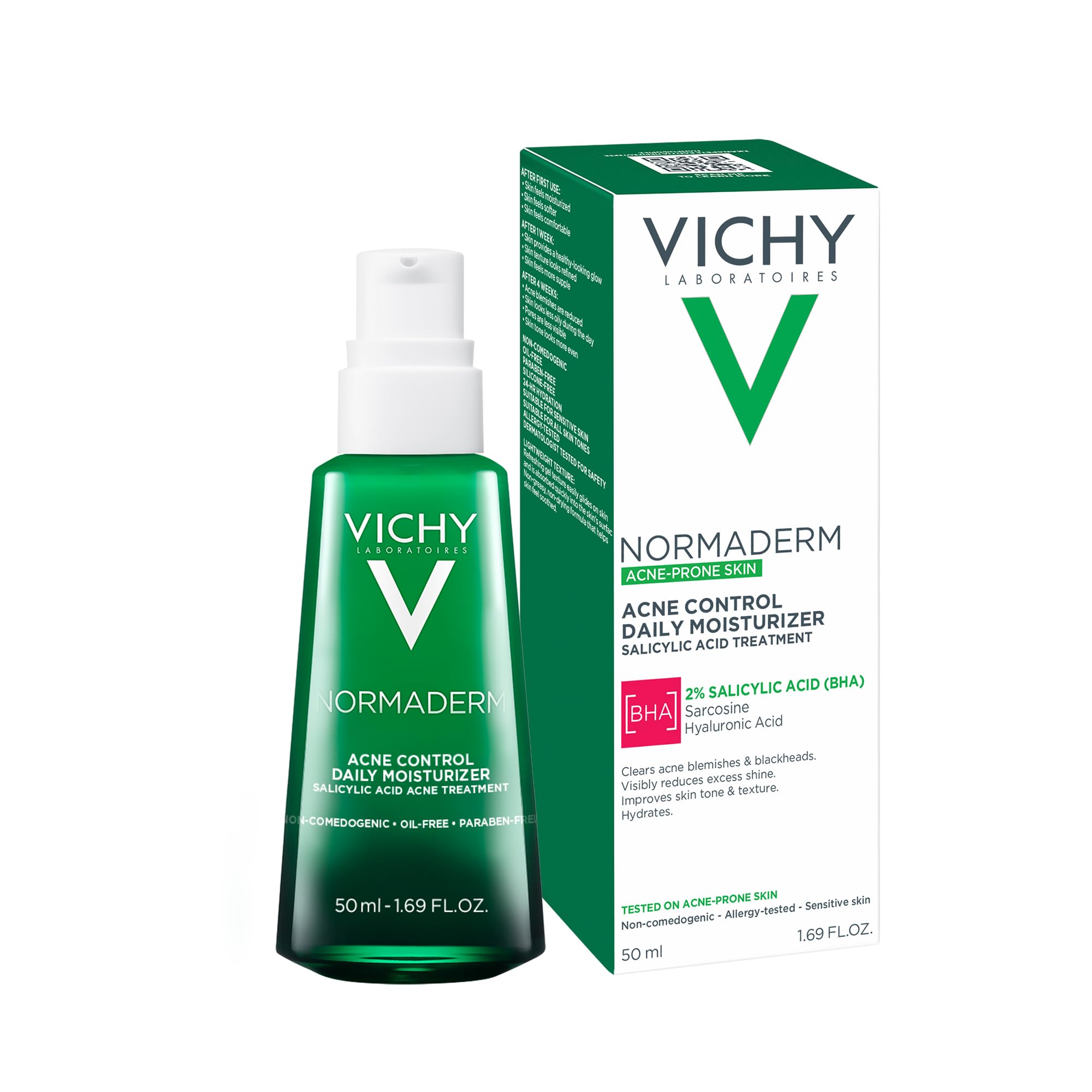 VICHY in bathroom routine scene showing easy morning and night use
