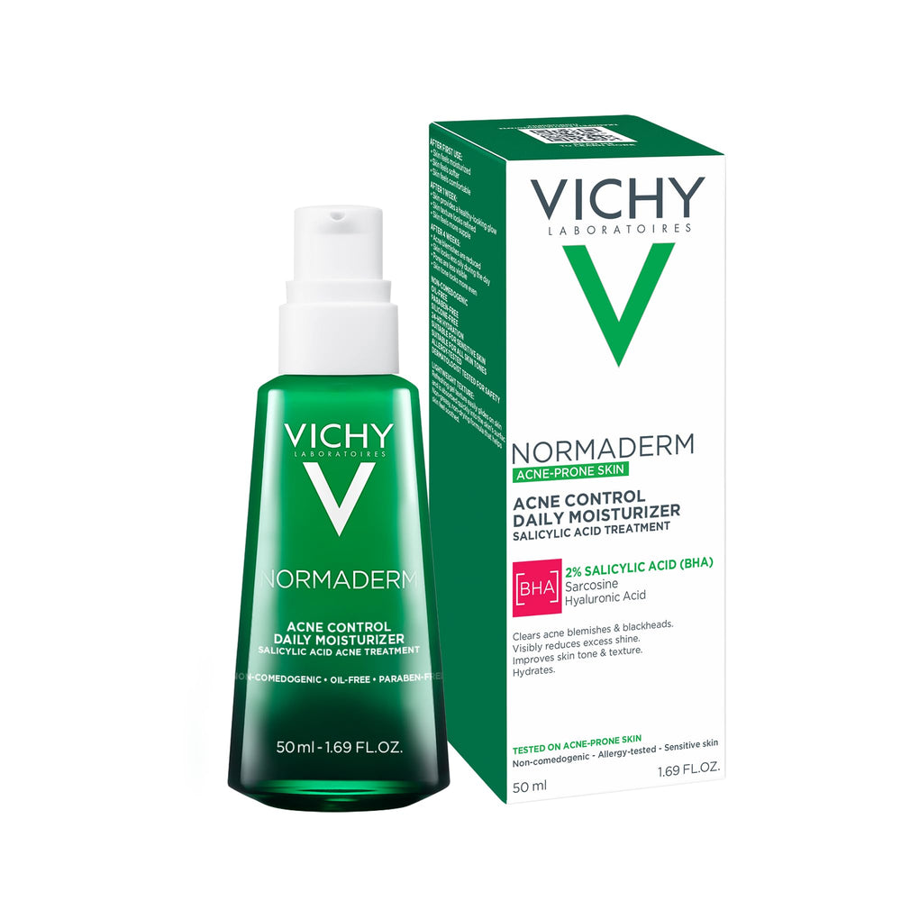 VICHY in bathroom routine scene showing easy morning and night use