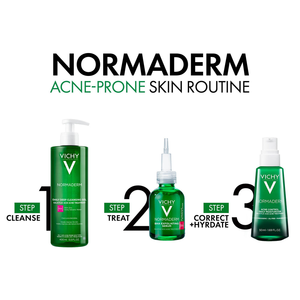 VICHY Normaderm size scale with ruler for accurate product dimensions