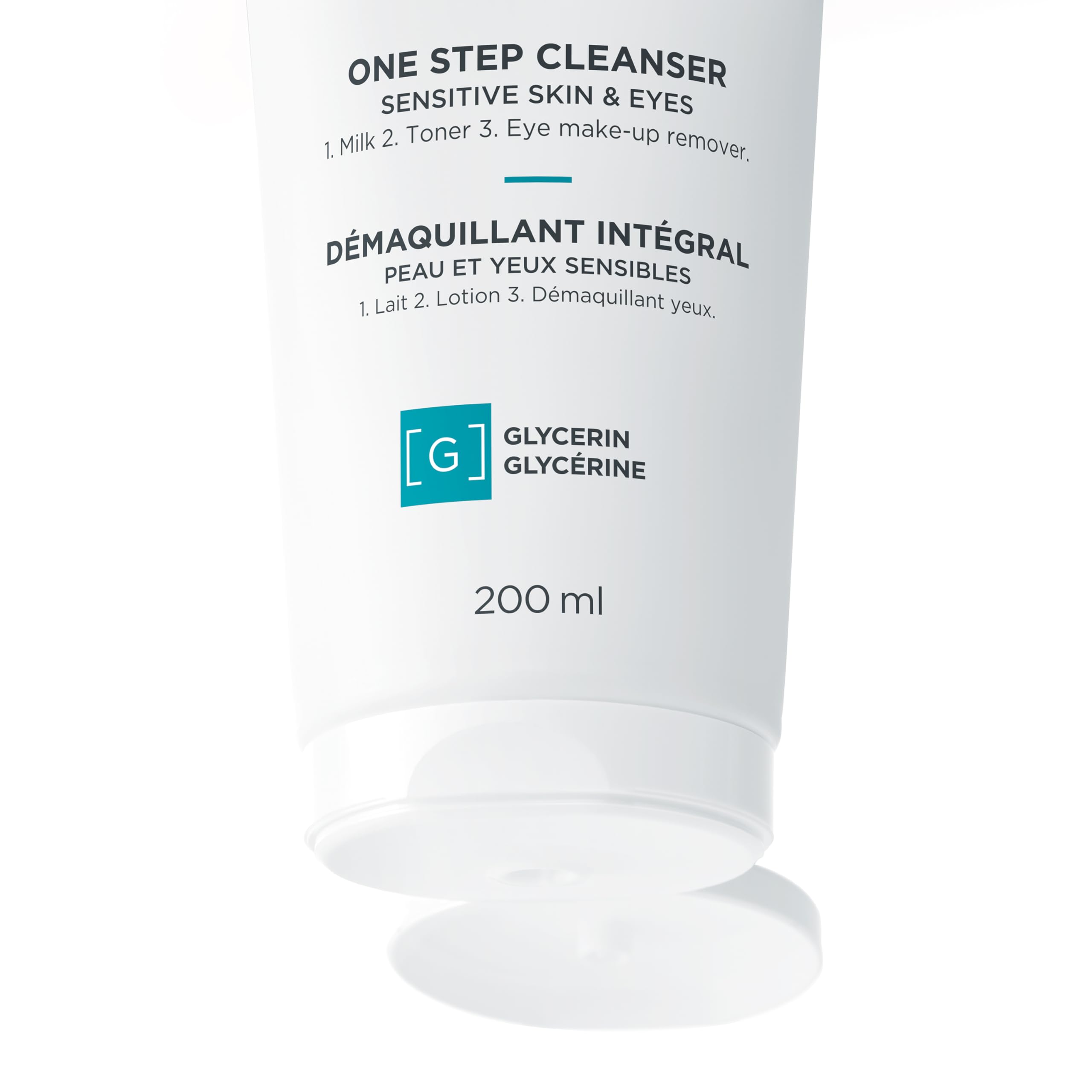 VICHY cleanser on cotton pads removing makeup gently and quickly