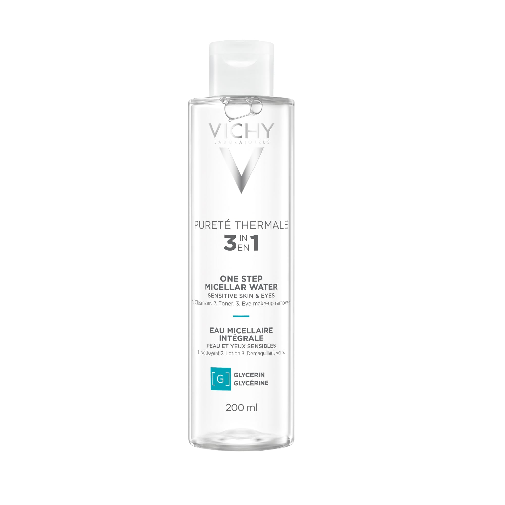 Vichy front packaging showing cleanser and calming benefits