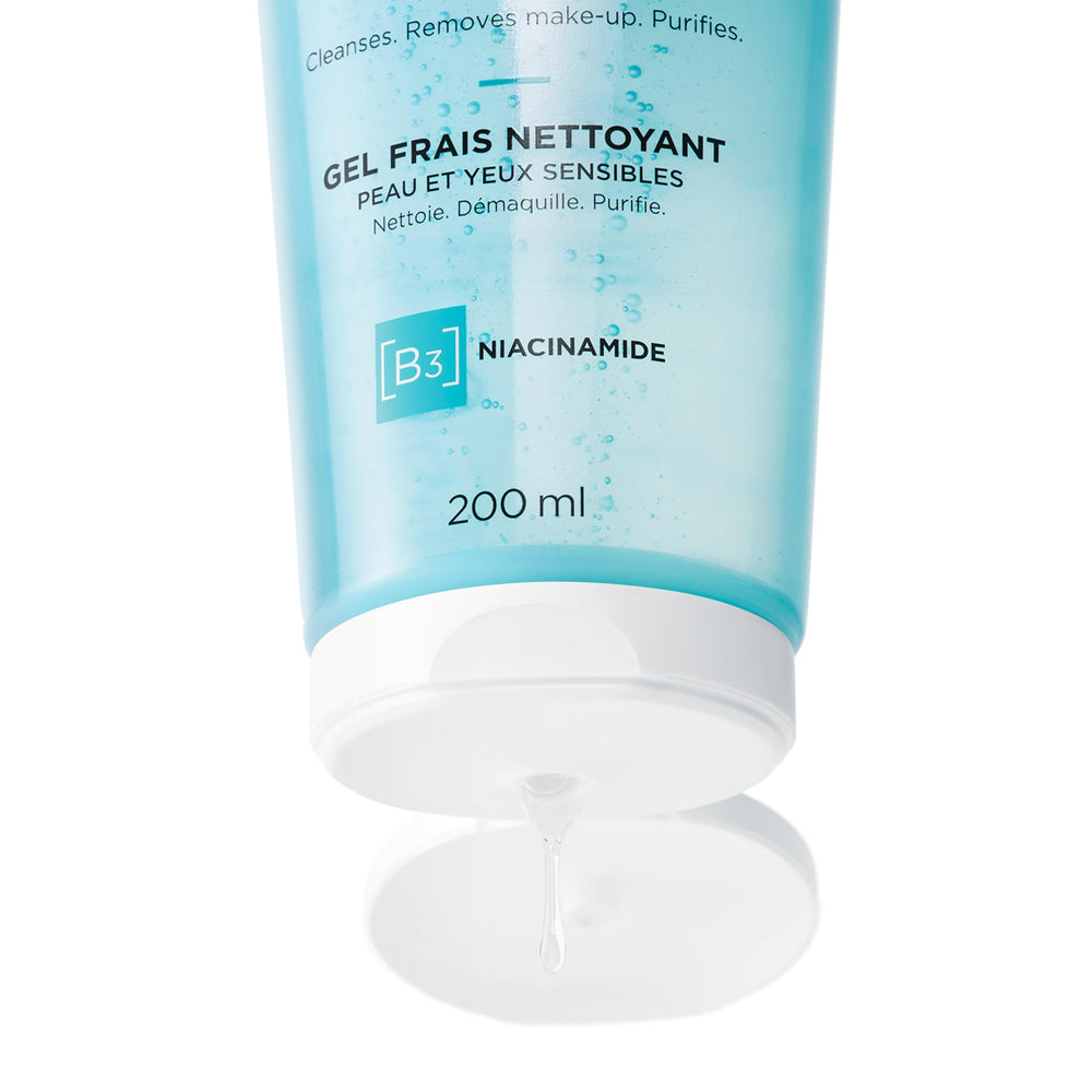 VICHY removing makeup on skin to show gentle cleansing