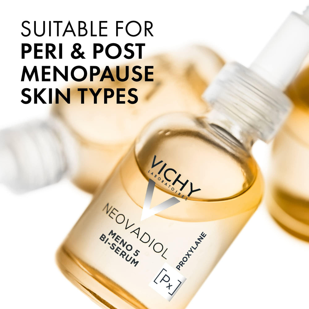 Vichy serum dispensed on hand demonstrating easy application and hydration
