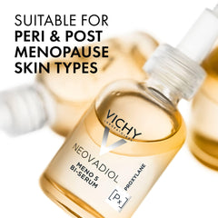Vichy serum dispensed on hand demonstrating easy application and hydration