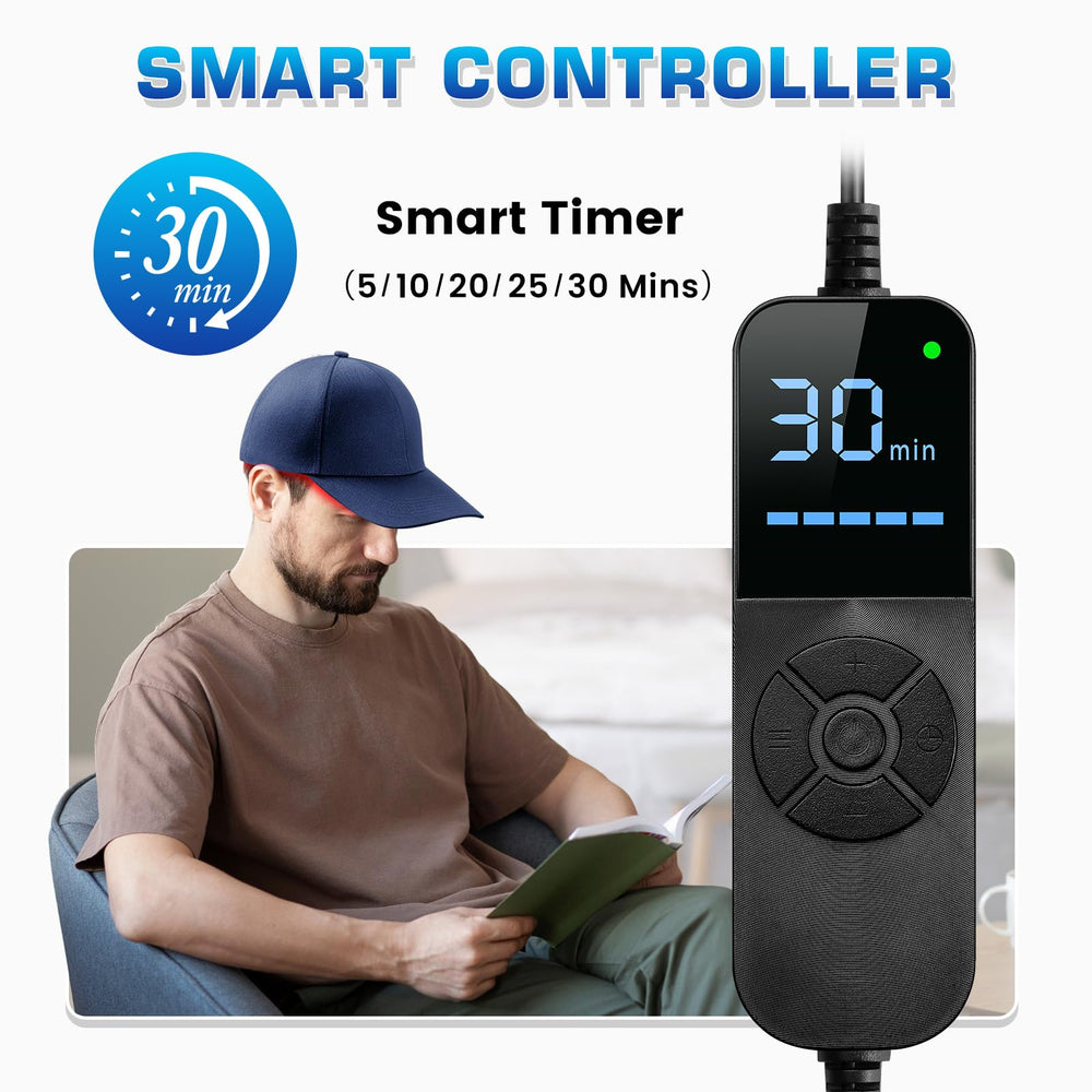Viconor Laser Cap front view shows compact, wearable design for daily use