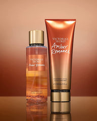 Victoria's Secret Amber Romance Lotion bottle front showing nourishing skin care.