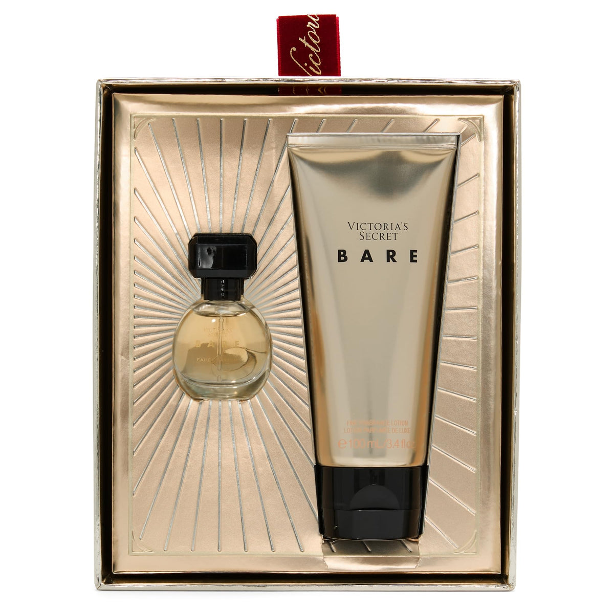 Victoria's Secret Bare mini eau de parfum bottle, travel-ready scent on the go