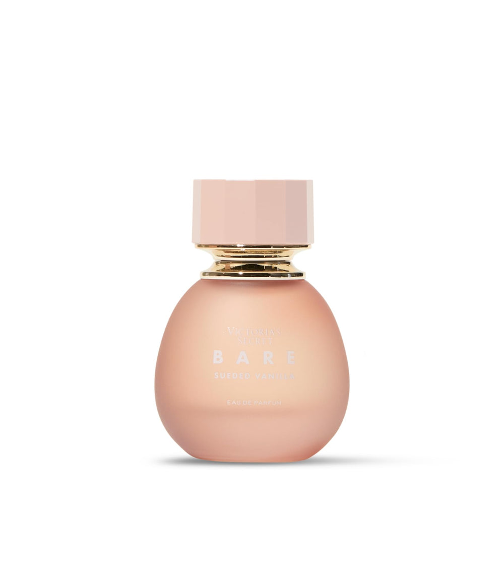 Victoria's Secret Bare Sueded Vanilla close-up notes reveals saffron and vanilla sweetness.