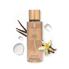 Victoria's Secret Bare Vanilla bottle front showing soft vanilla motif for daily elegance