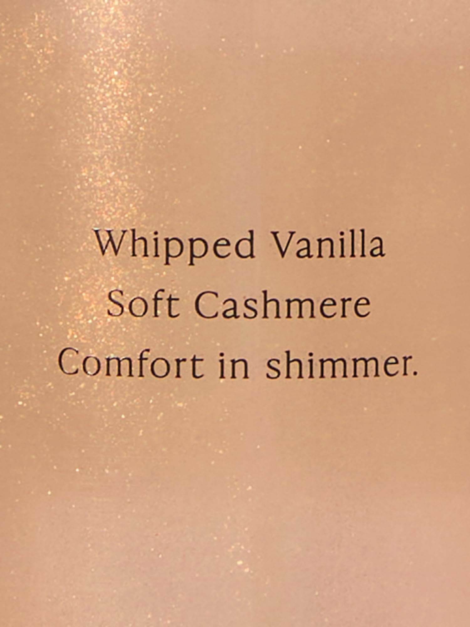Victoria's Secret Bare Vanilla Shimmer Mist packaging display suggests premium vibe