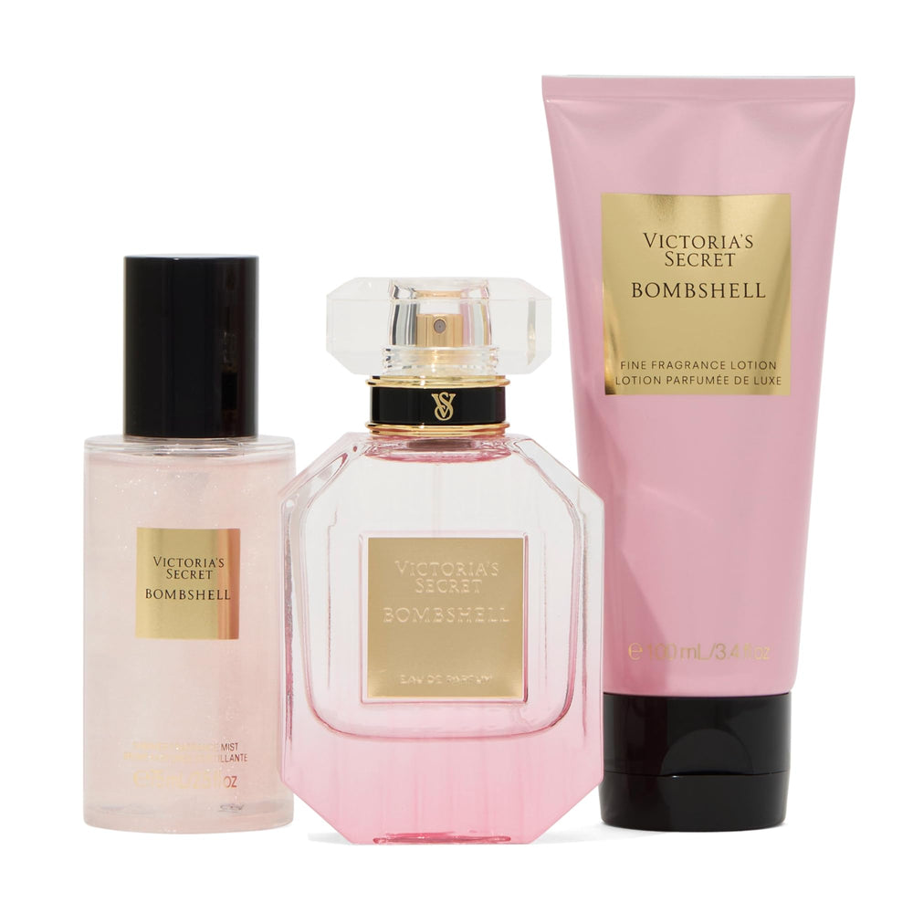 Victoria's Secret Bombshell Luxe Gift Set packaging for gifting and display