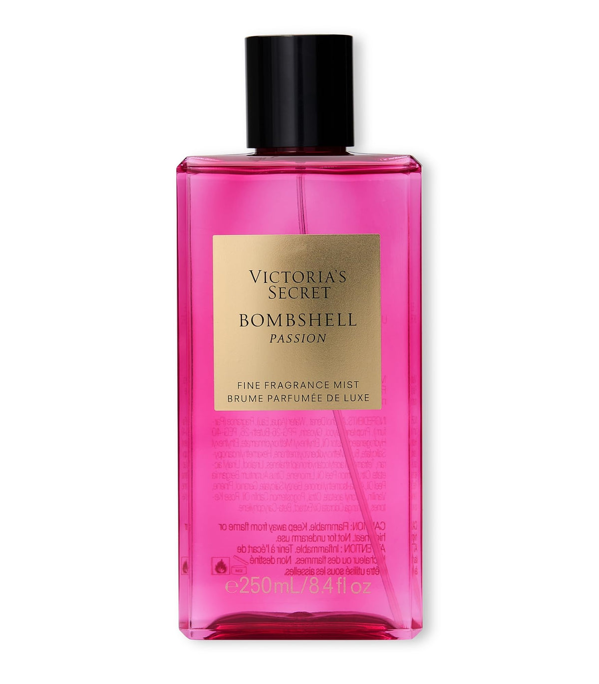 Victoria's Secret Bombshell Passion Mist bottle ready for daily floral refresh.