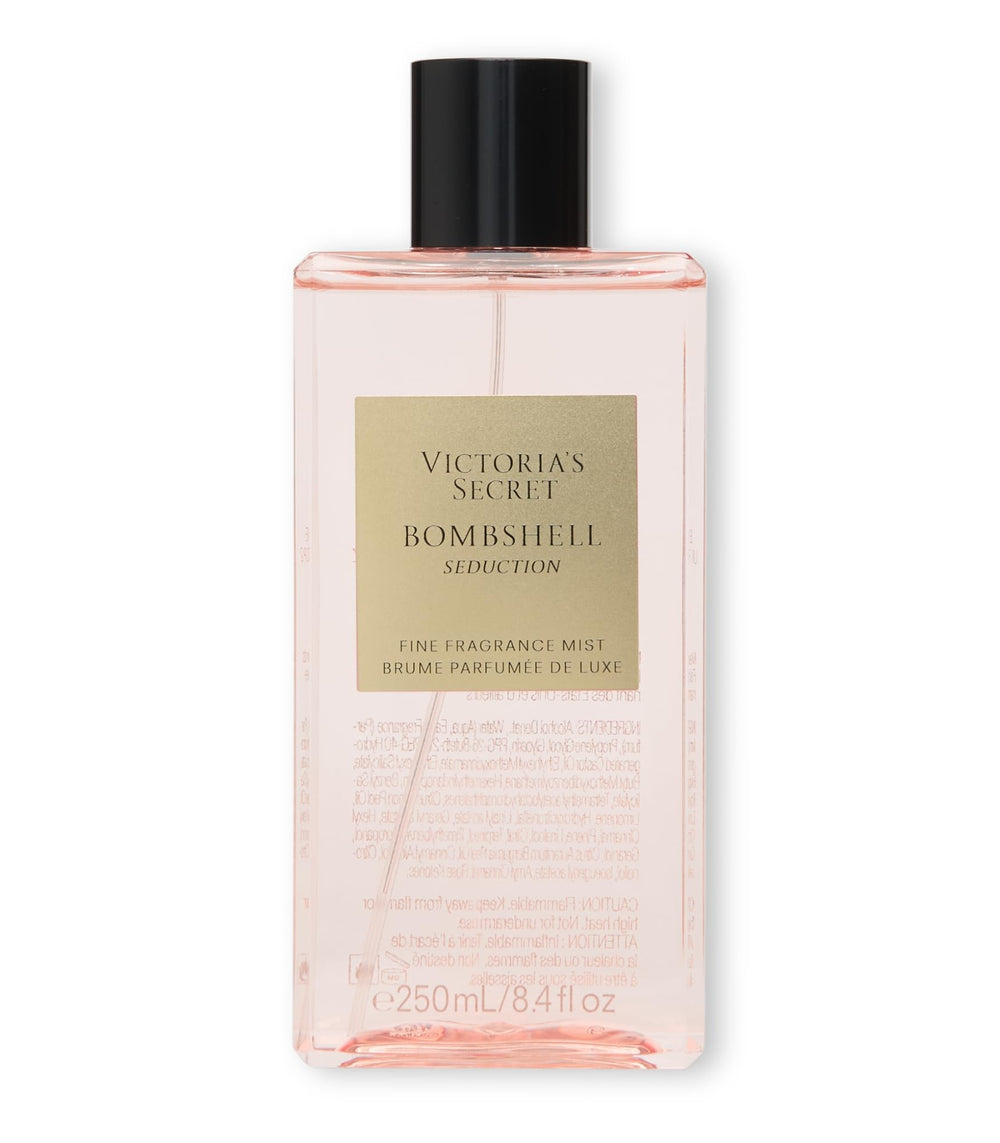 Victoria's Secret Bombshell Seduction Mist bottle front showing light floral warmth.