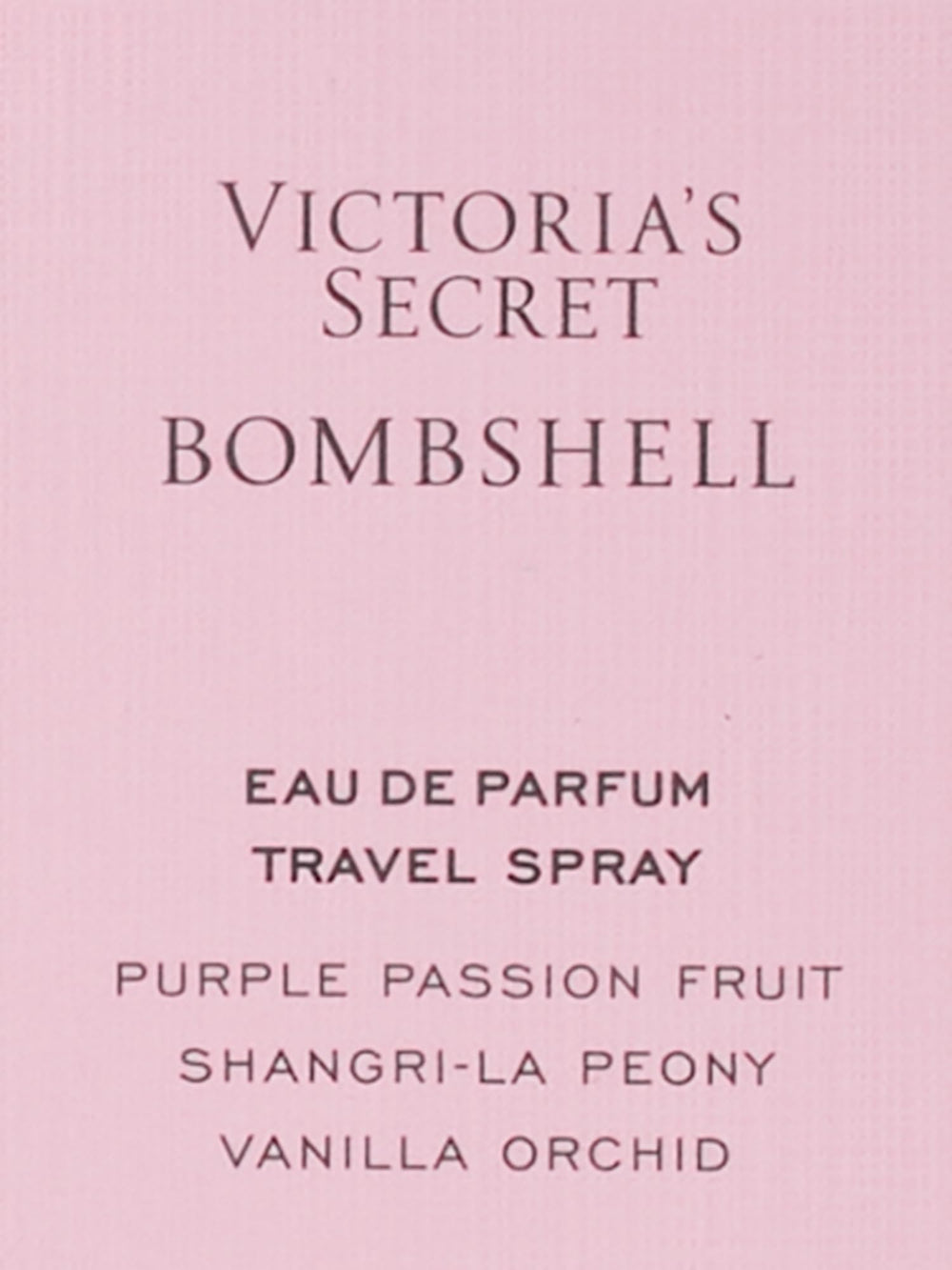 Packaging hints at exotic fruit, peony, and vanilla orchid base.