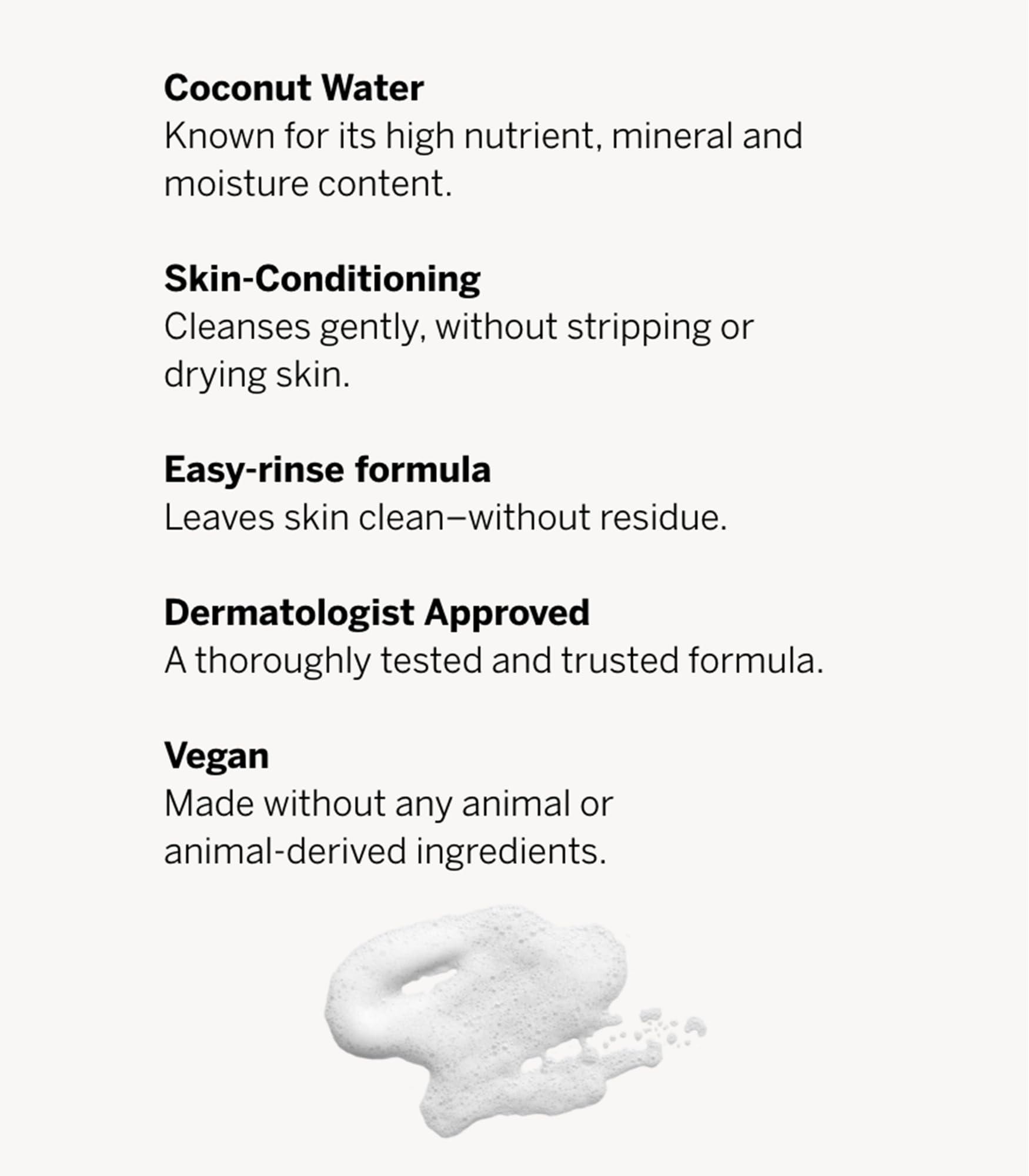 Victoria's Secret Coconut Body Wash packaging emphasizes recycled materials and sustainability.