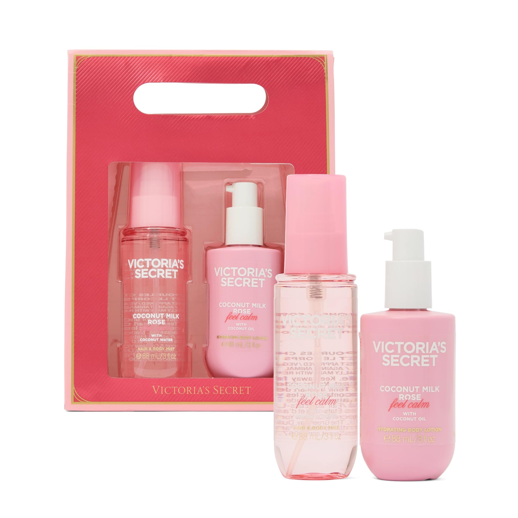 Victoria's Secret Coconut Milk Rose body mist bottle for refreshing all-day scent.
