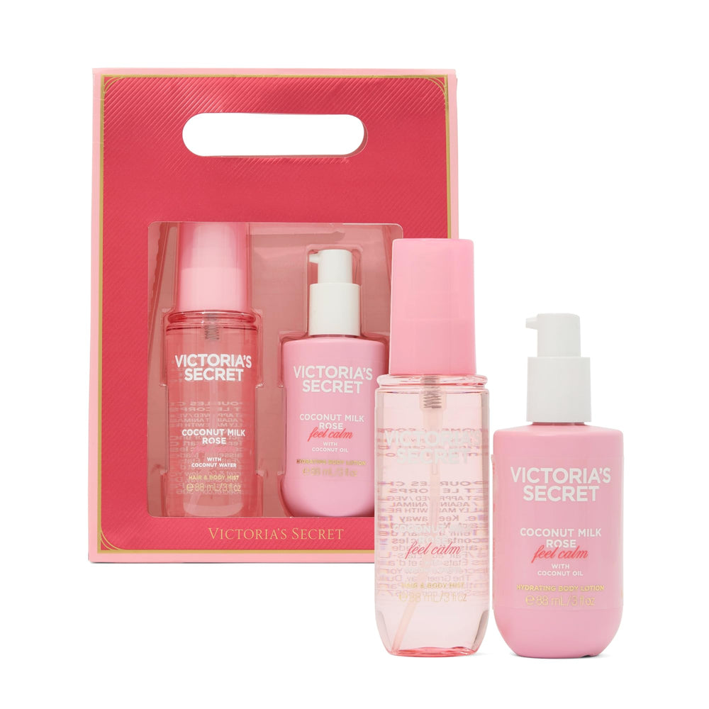 Victoria's Secret Coconut Milk Rose body mist bottle for refreshing all-day scent.
