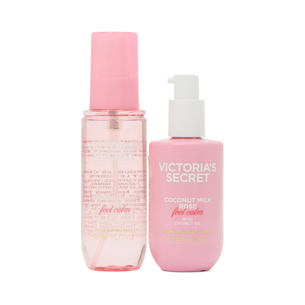 Victoria's Secret Coconut Milk Rose gift set box highlights a festive holiday bundle.
