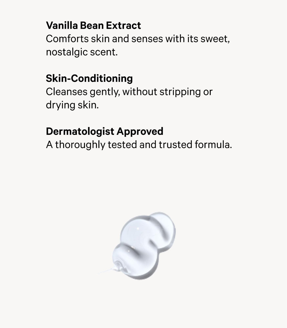 Victoria's Secret Comforting Vanilla Body Wash ambience emphasizes vanilla scent for a mood-boosting shower.