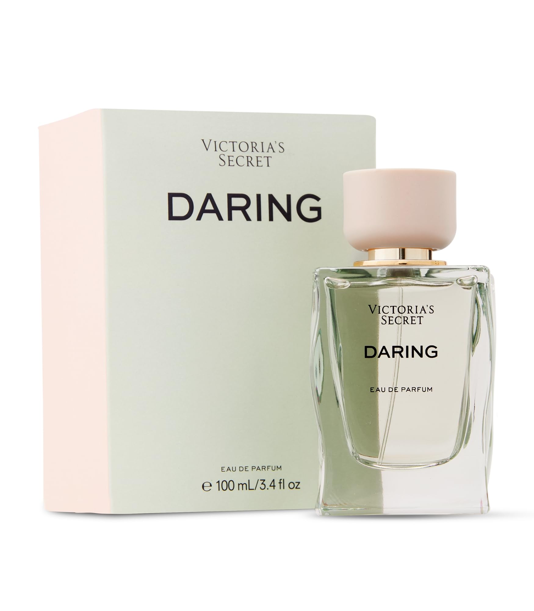 Victoria's Secret Daring bottle front shows a sleek silhouette for confident evenings.