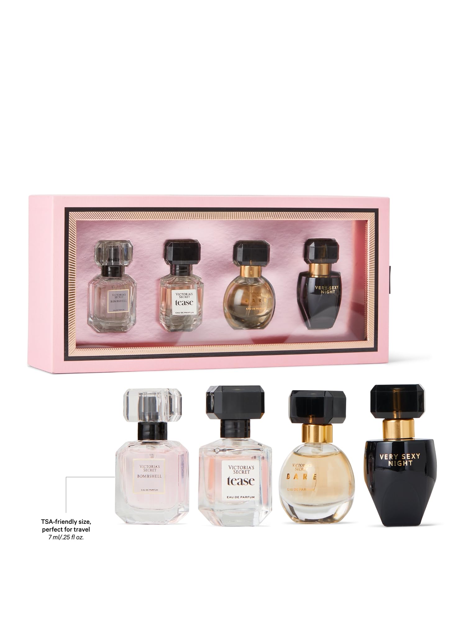 Victoria's Secret Fragrance Discovery Bare bottle, woody floral with daytime-to-night versatility.