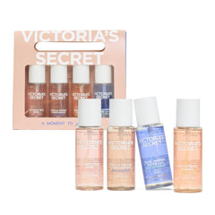 Victoria's Secret Hair Body Mini Mist Gift Set packaging, convenient travel scent refresher.