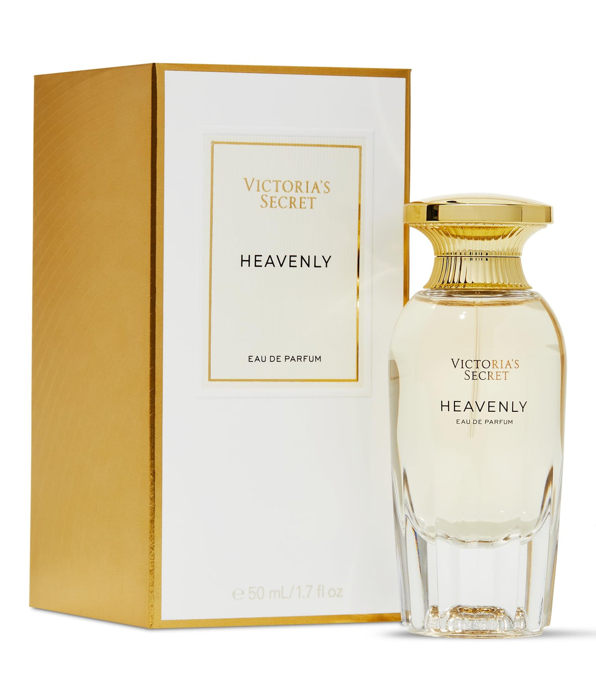 Victoria's Secret Heavenly bottle close-up showing luxe design for evenings
