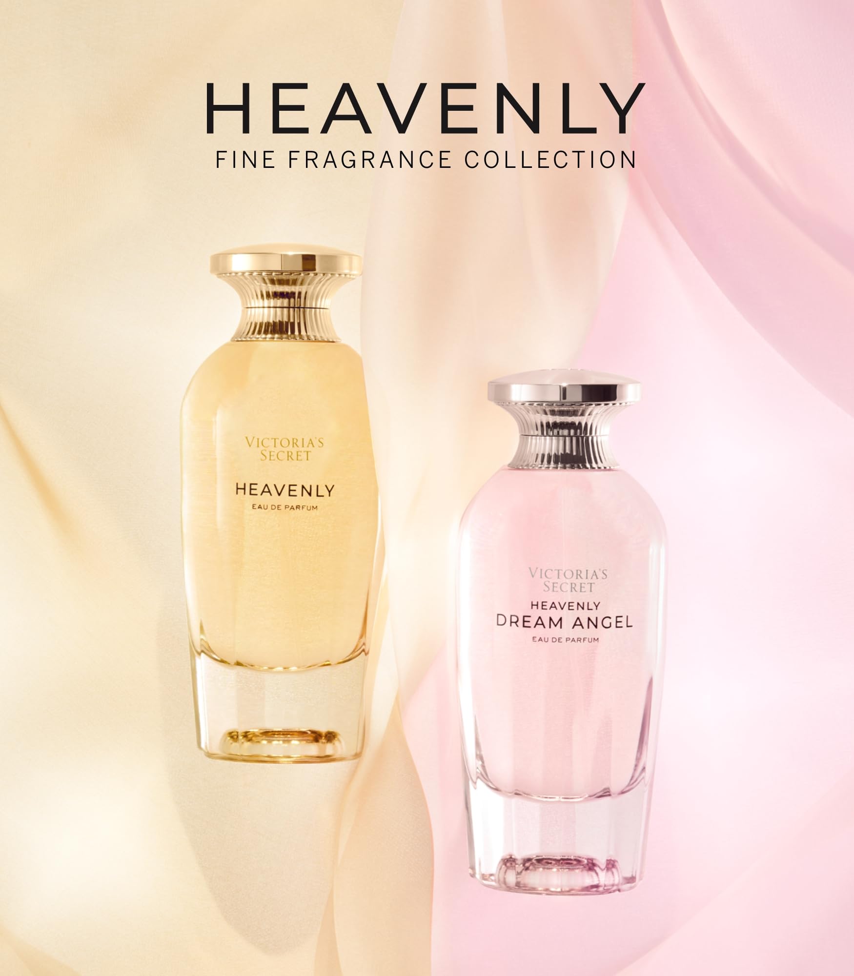 Vanity display—Victoria's Secret Heavenly duo for daily fragrance ritual