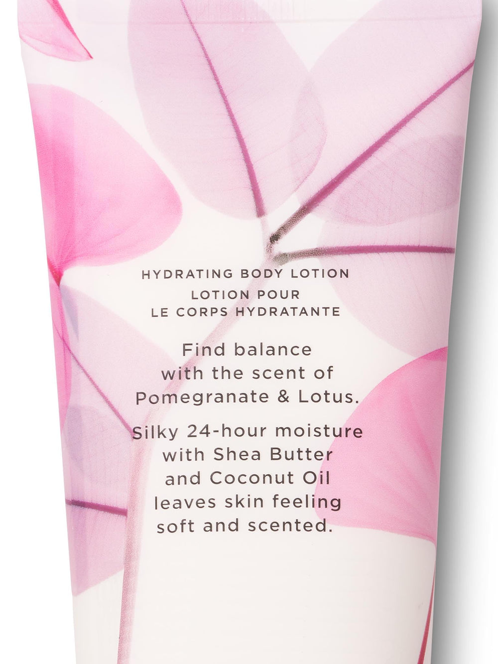 Victoria's Secret hydrating body lotion texture reveals silky Shea Butter and Coconut Oil benefits.