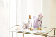 Victoria's Secret Lavender Vanilla Lotion 8 oz packaging for travel-friendly hydration