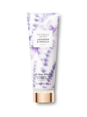 Victoria's Secret Lavender Vanilla Lotion bottle close-up highlighting hydrating formula