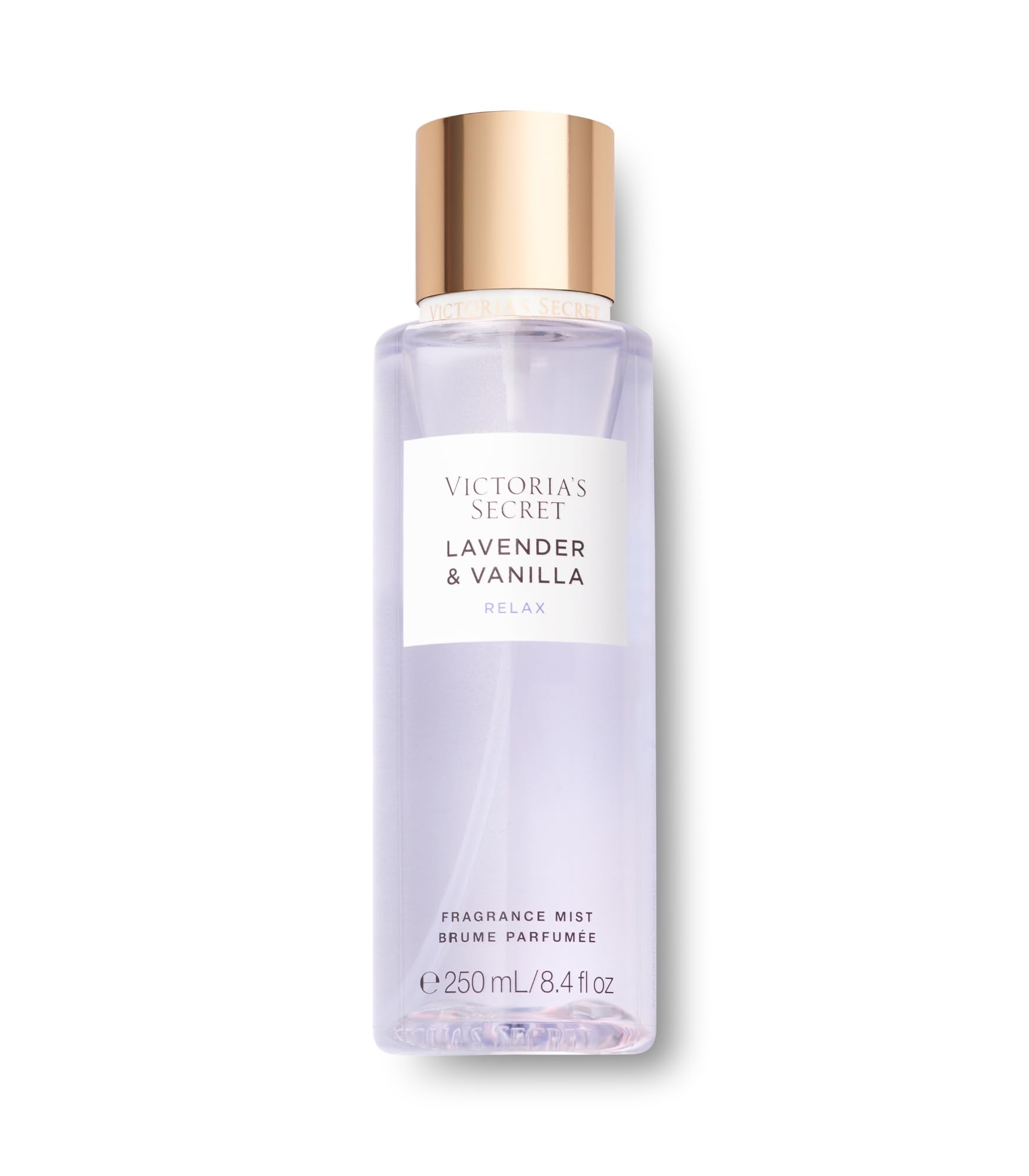 Victoria's Secret Lavender & Vanilla mist bottle shows soft daily fragrance for wear