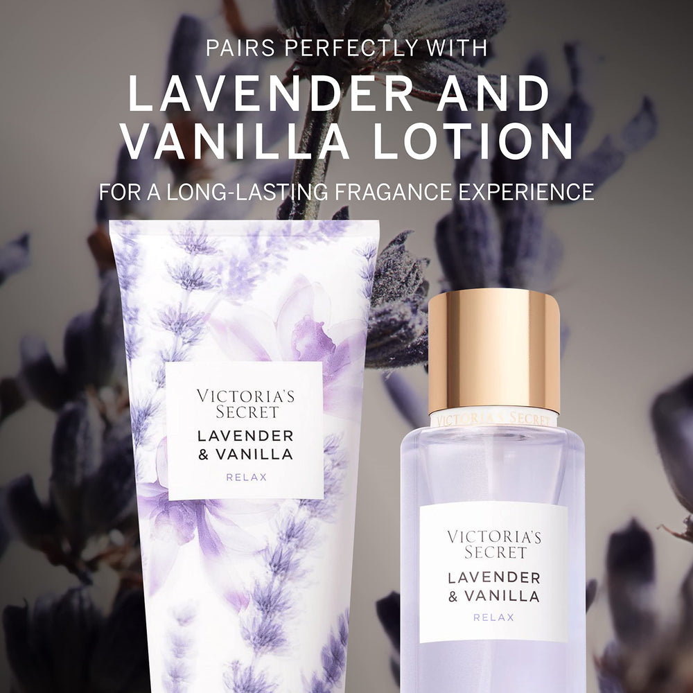 Victoria's Secret lavender-vanilla-mist used in hair offers subtle scent diffusion