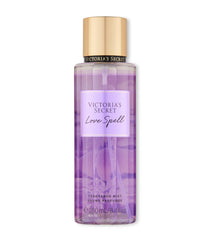 Victoria's Secret Love Spell bottle front with peach-cherry notes for daily soft fragrance.