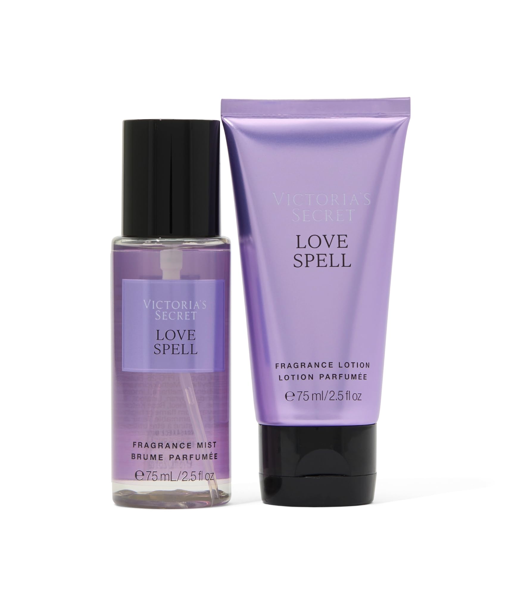 Victoria's Secret Love Spell mini fragrance duo set, compact and portable for on-the-go scent.