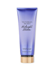 Victoria's Secret Midnight Bloom fragrance-lotion bottle showcases warm floral scent and daily moisturization.